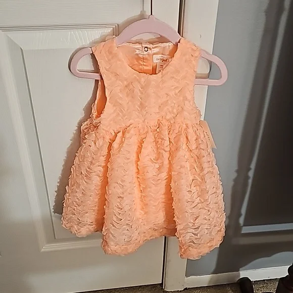 open lace back dress Orange Creamsicle Dress Medium